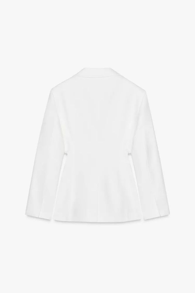 Блейзер піджак жакет зара білий педжак белый zara