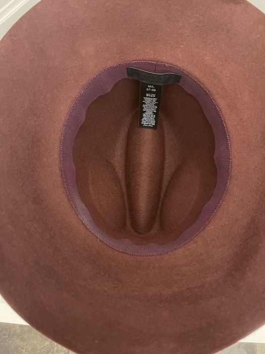 BURBERRY PRORSUM piękny filcowy kapelusz, burgundowy