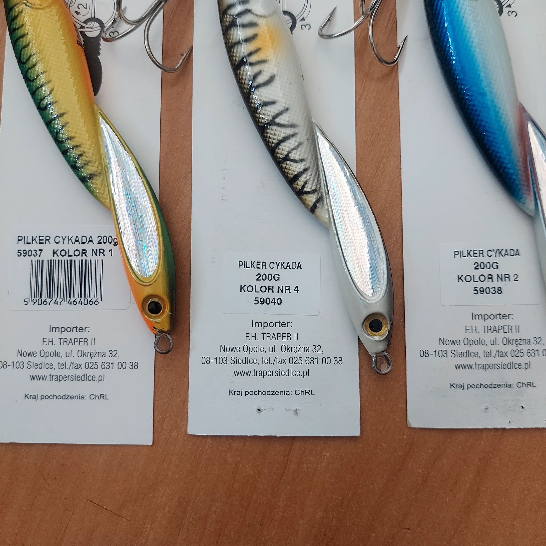 Pilker TRAPER Cykada 150g - 3 sztuki.