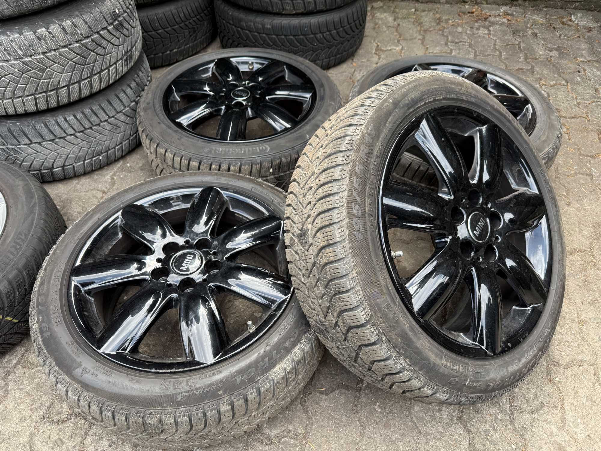 Felgi aluminiowe 17" 5x112 Mini F55 F56 F57 z oponami zimowymi 2021 r.