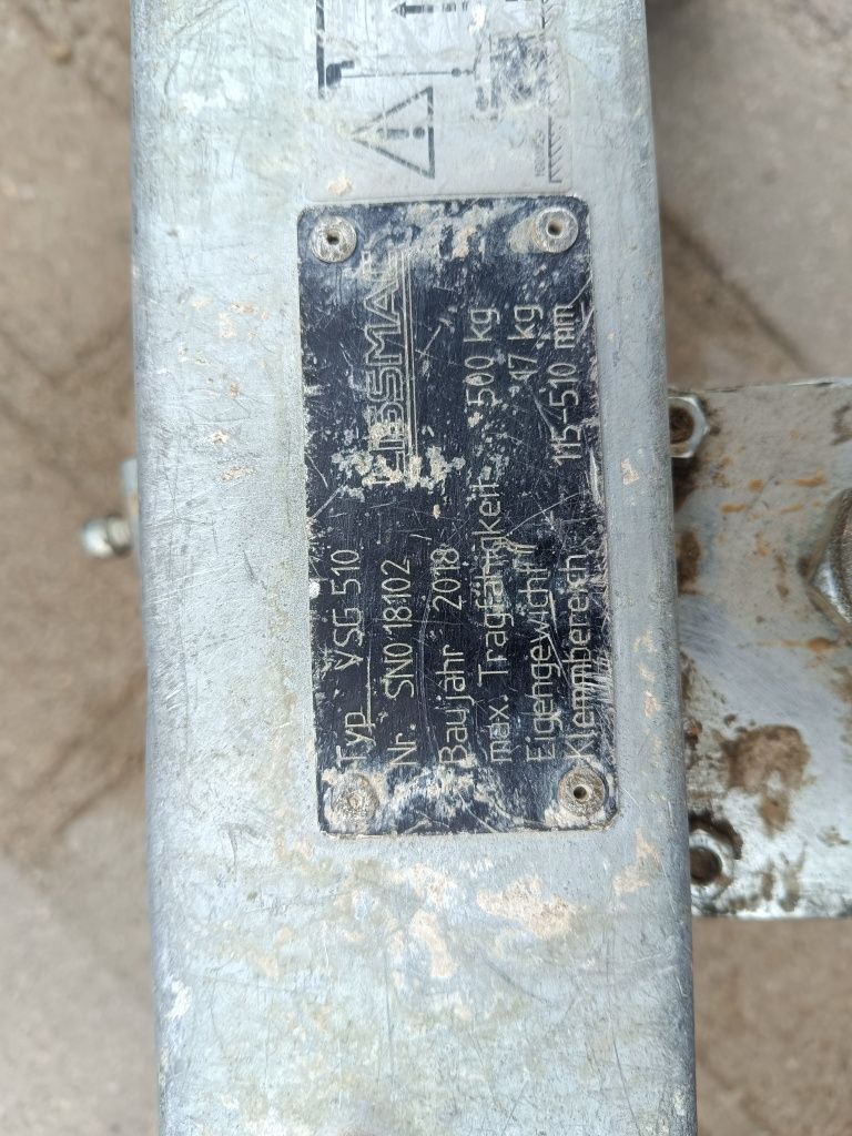 Chwytak szczypce kleszcze zacisk  do kamienia betonu Lissmac vsg 510