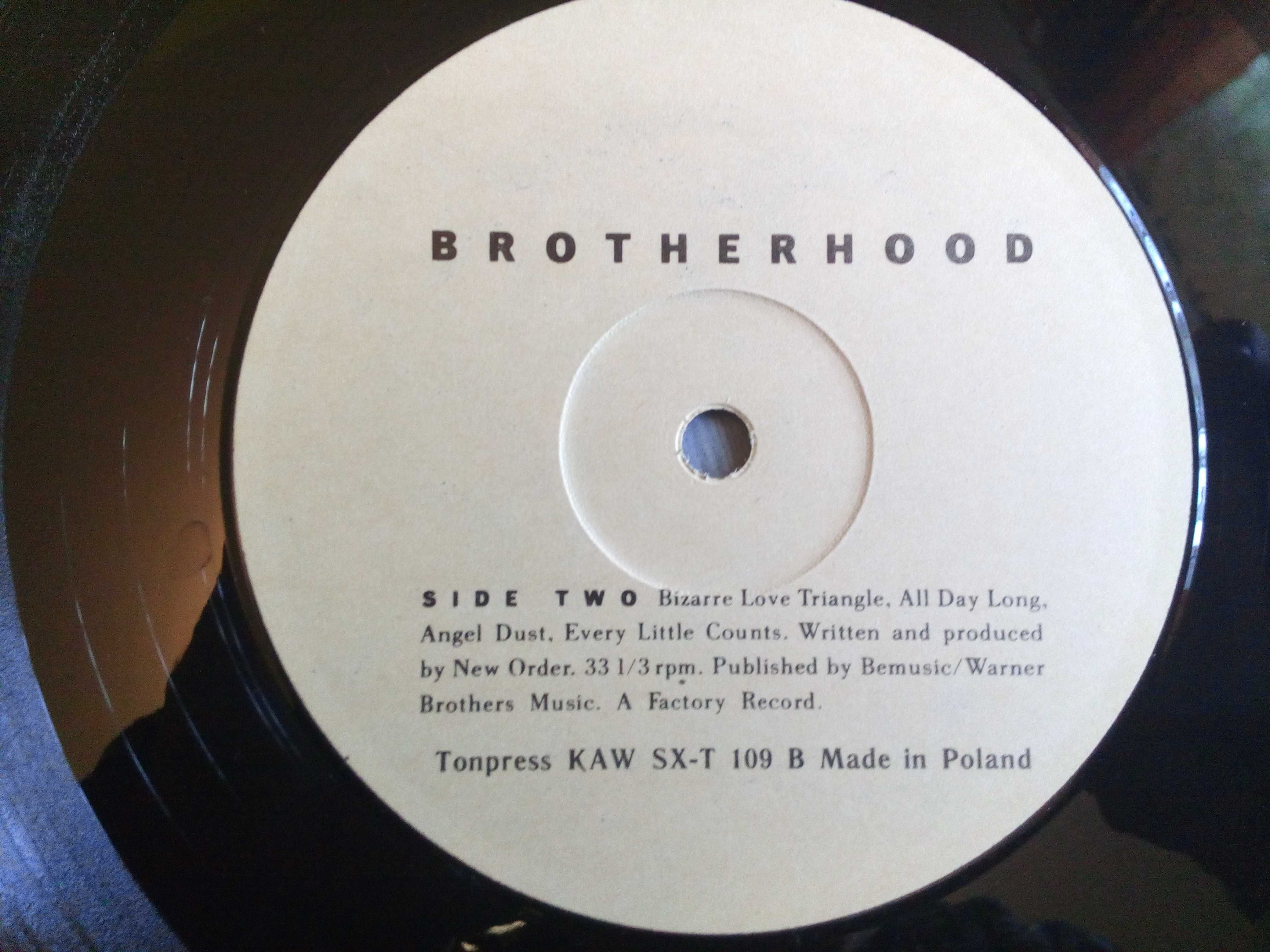płyta winylowa New Order Brotherhood stan EX/EX-