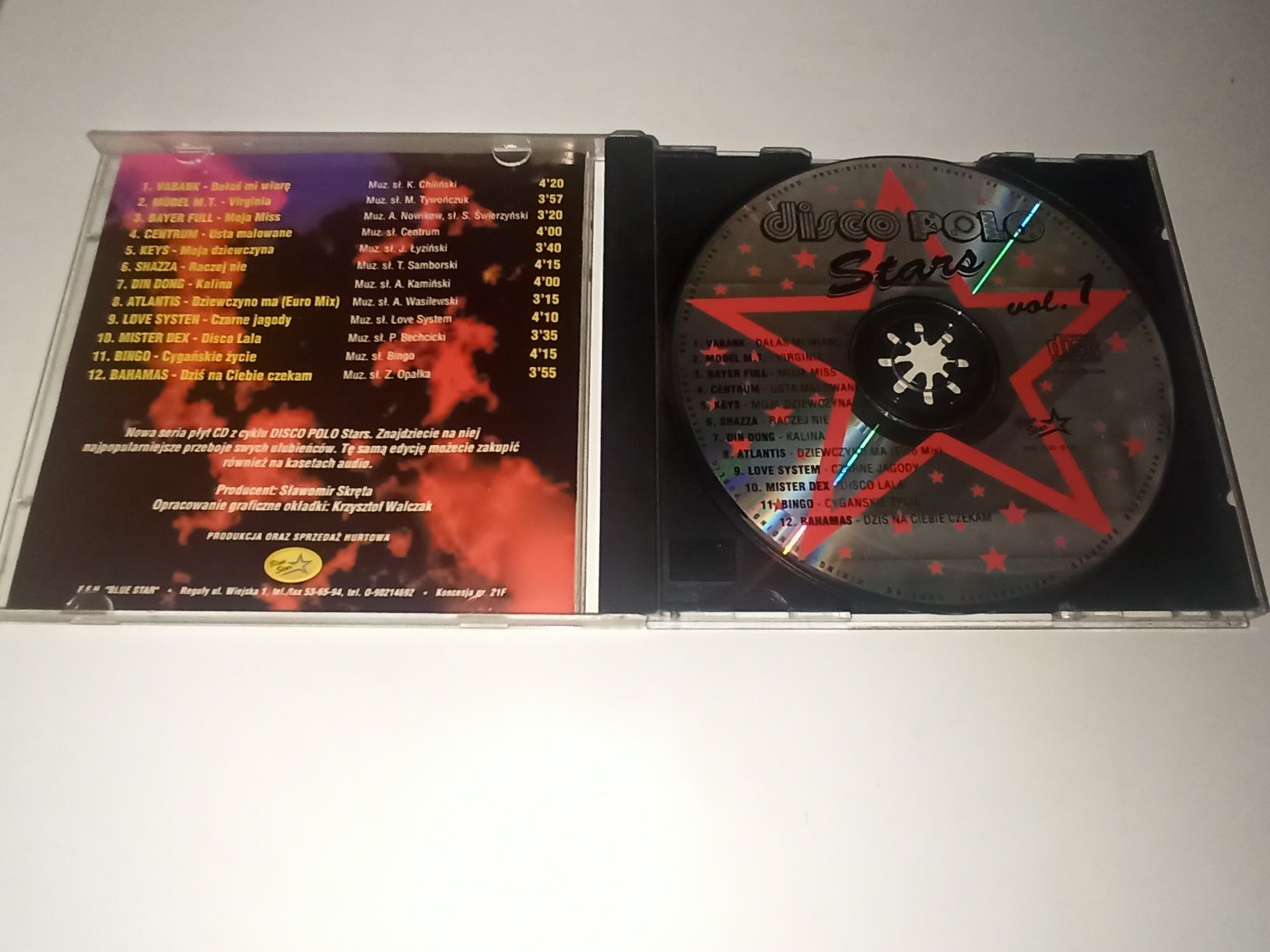 Disco Polo Stars Vol 1 Kabaret Rak Oryginalny Top One Dzieci Europy CD