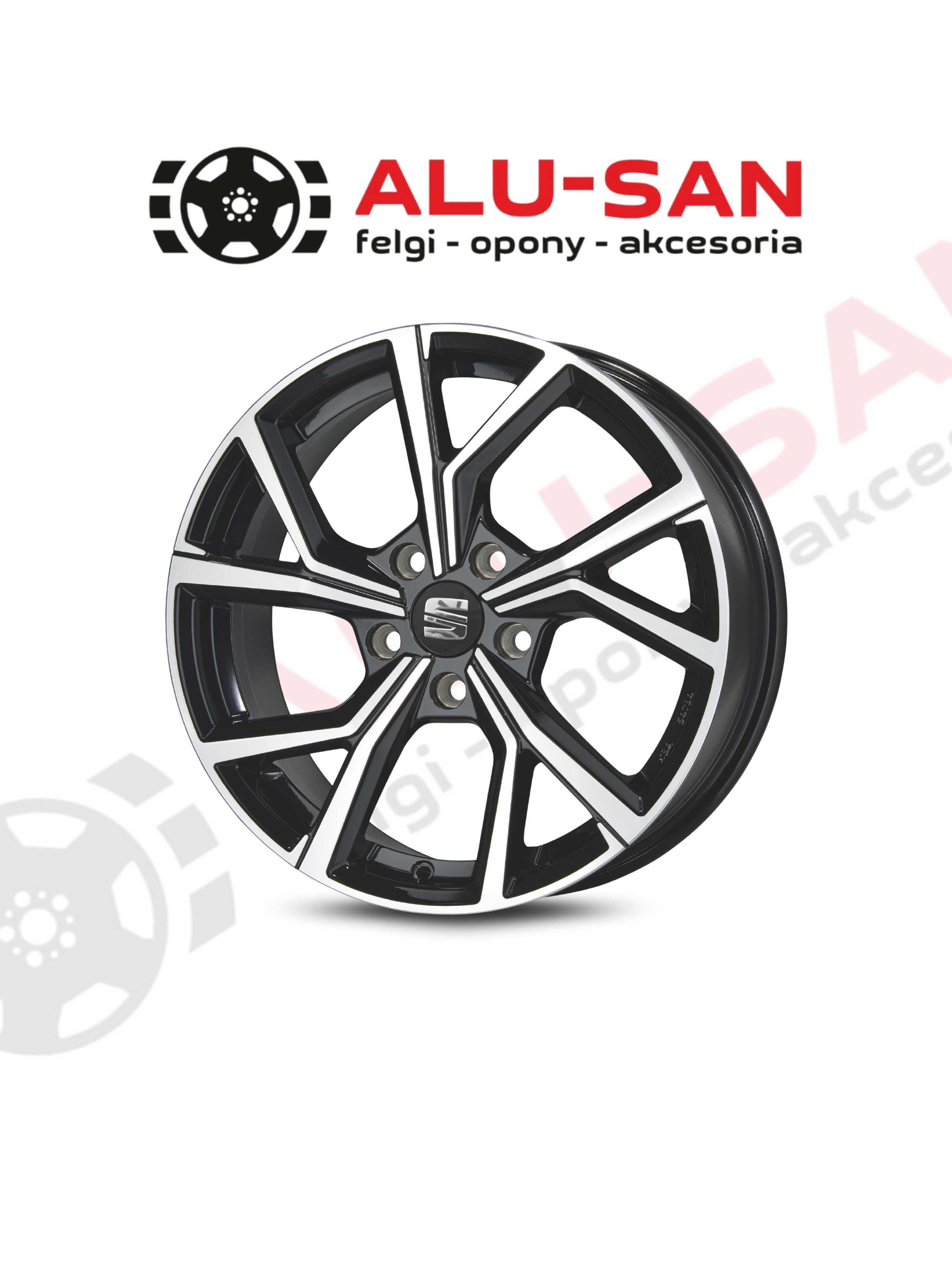 Nowe Alufelgi 18" Seat Alhambra Ateca Exeo Leon Tarraco - Czarny Poler