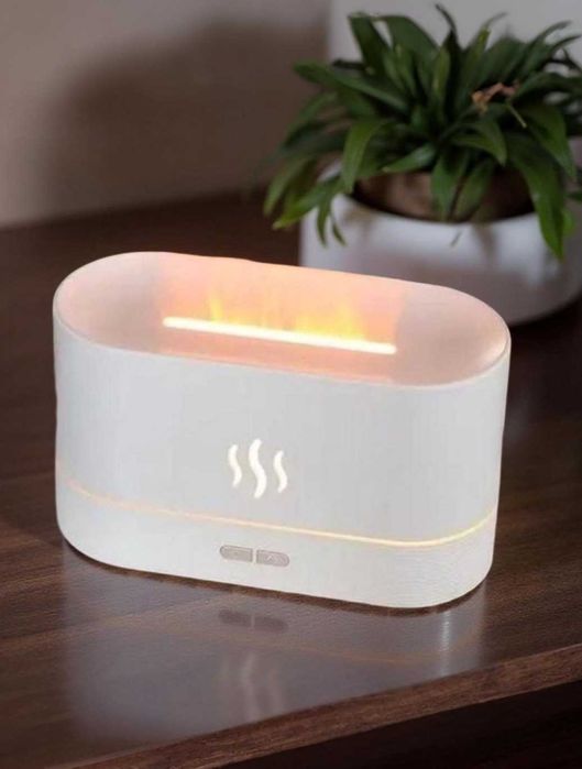 Зволожувач повітря з полум'ям як камін тільки не пахне димом