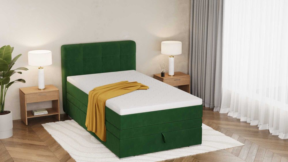 Łóżko kontynentalne PILO z pojemnikiem sypialnia od producenta STYLUX