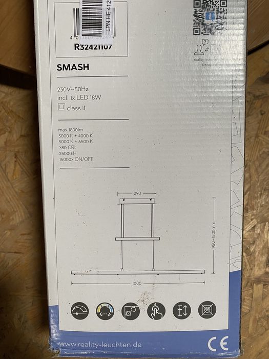 Lampa sufitowa led nowa