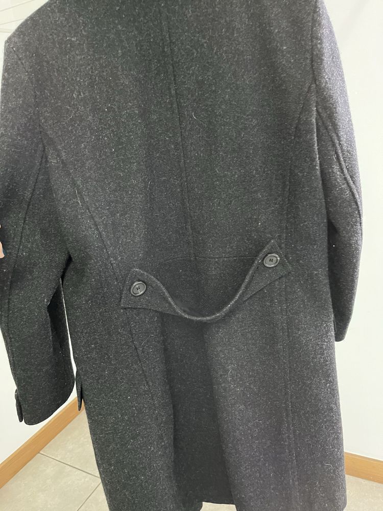 Sobretudo Cinzento Massimo Dutti