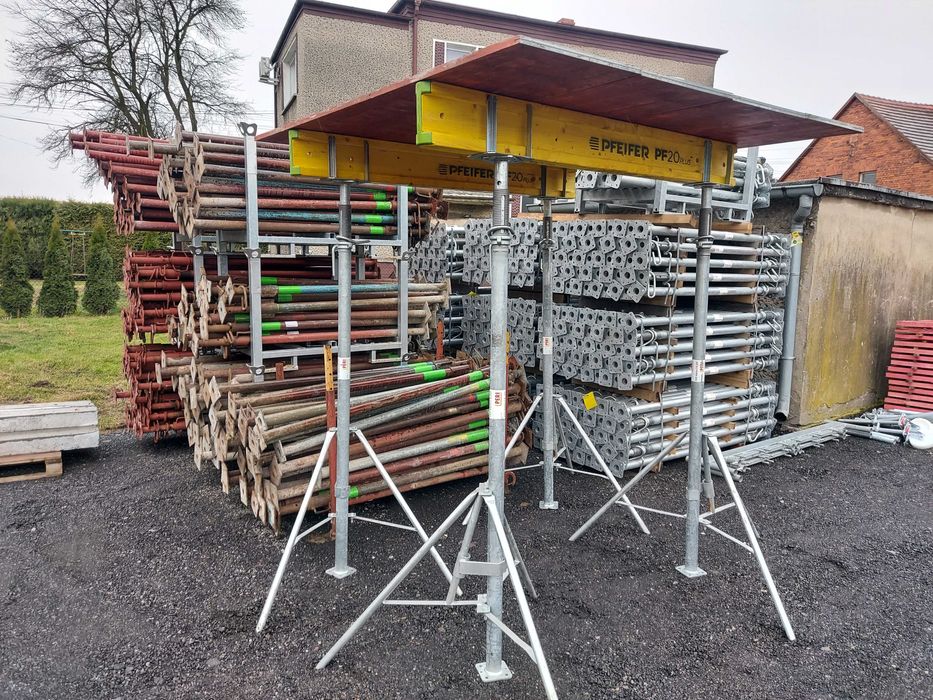 Wynajem - szalunki stropowe - stemple, dźwigary, płyta i akcesoria