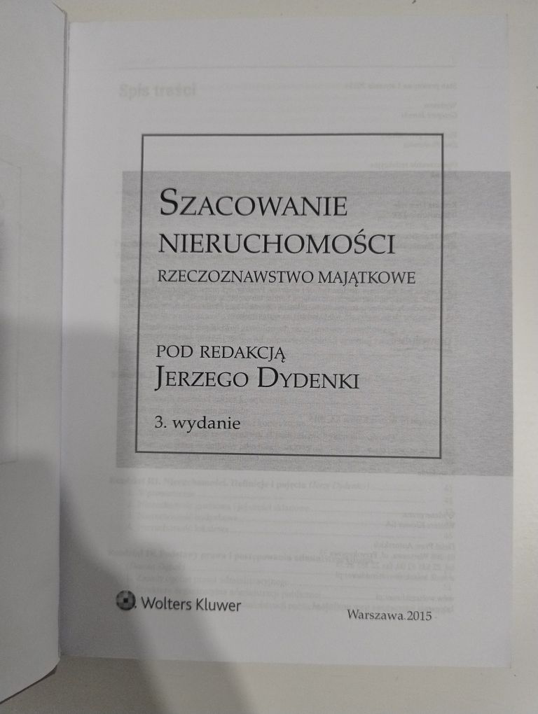 Szacowanie nieruchomości - red. Jerzy Dydenko