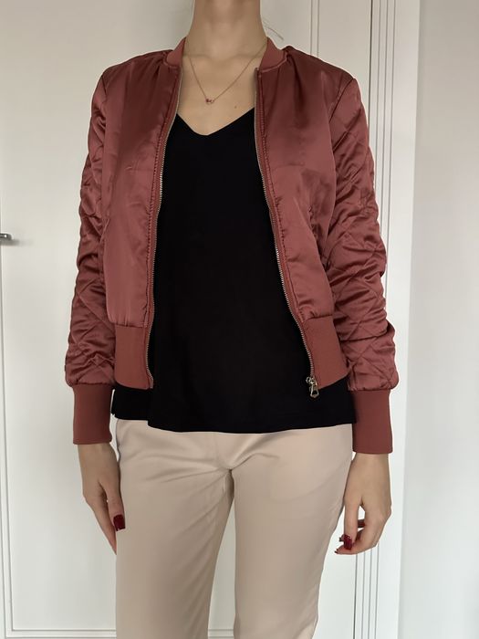 Miedziana wiosenna kurtka typu bomber S H&M