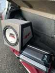 Sistema de Som AUTO - Subwoofer MTX THUNDER 750W + Amplificador 650W +