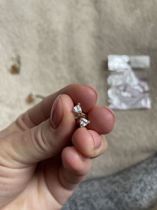 Сережки мед. сталь, серьги