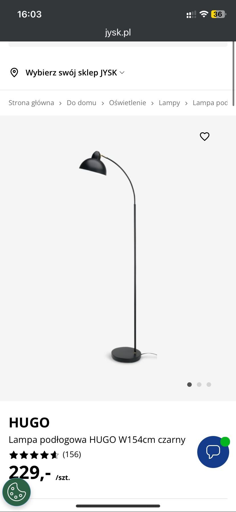 Lampa podłogowa hugo jusk jak nowa. Czarna lampa do wnętrz 154cm