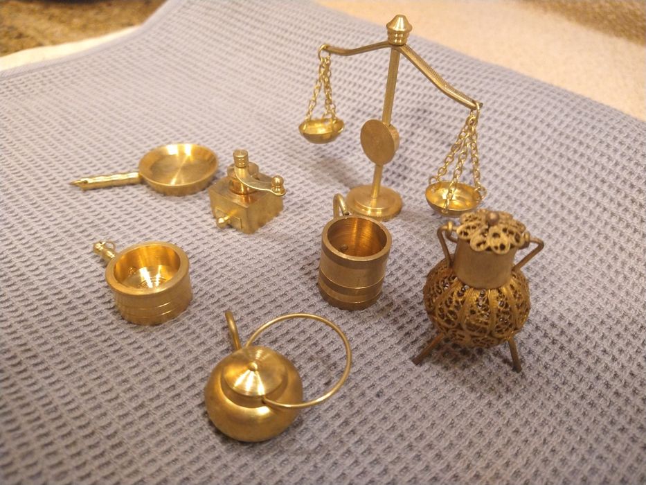 Miniaturas acessórios de cozinha