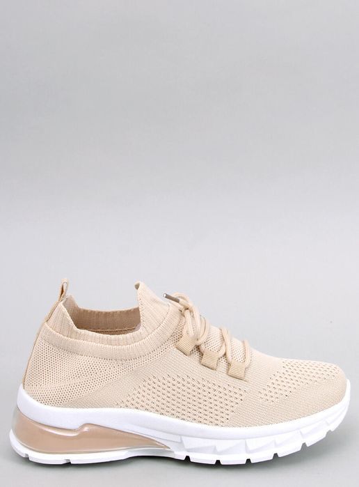 Buty Sportowe Skarpetkowe Caruso Beige