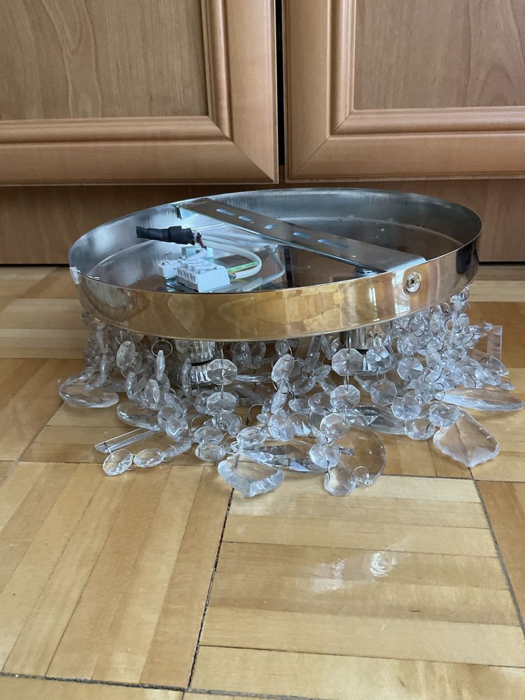 Żyrandol lampa sufitowa chandelier Ikea nowy krysztatki crystals Rinna