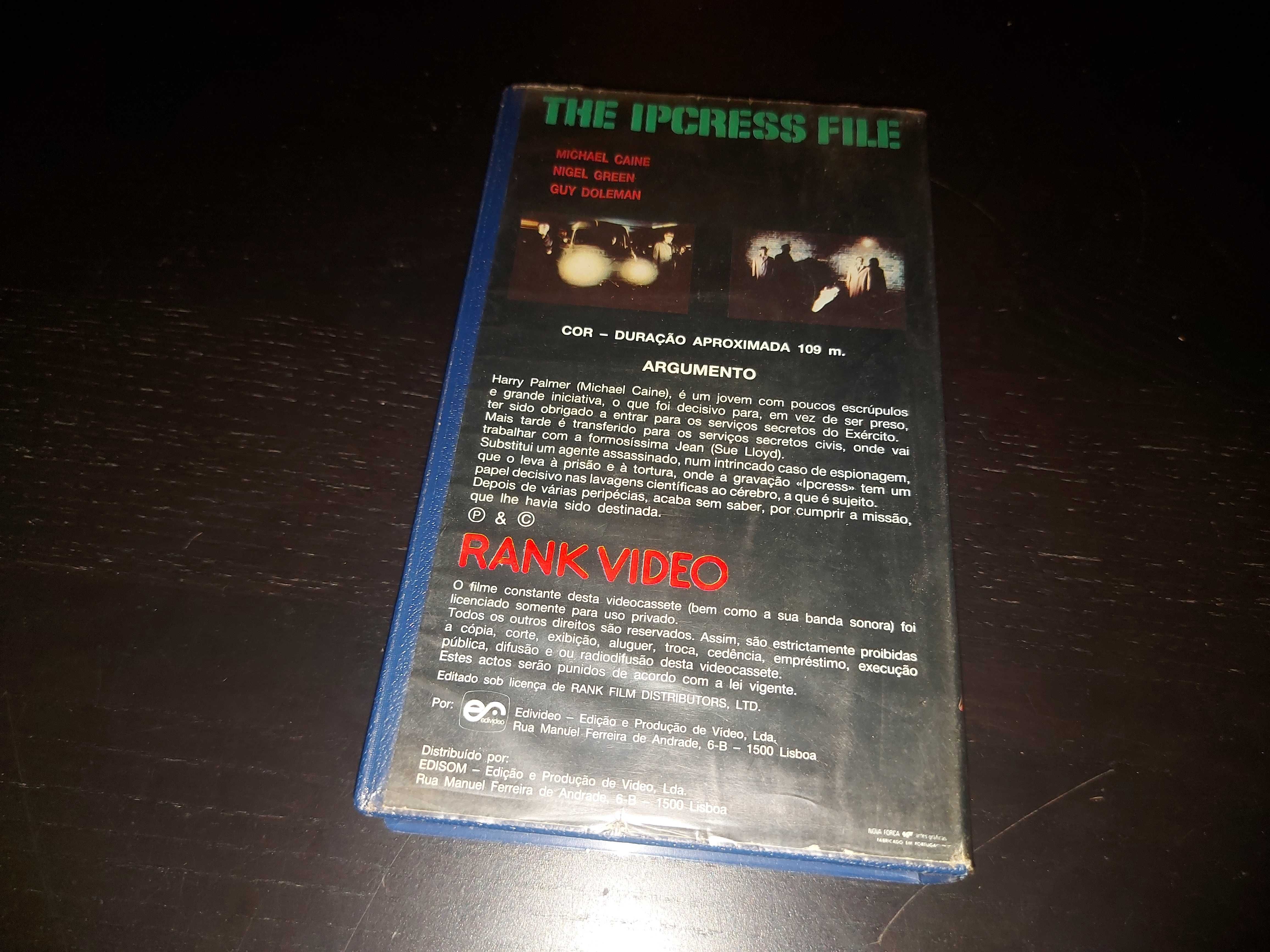 The Ipcress File - filme em vhs - edição de 1985! com Michael Caine