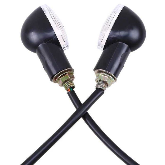 Par de Piscas com Lâmpada de Filamento - Luz Âmbar