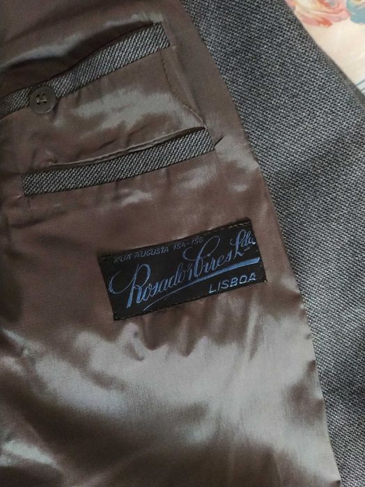 Blazer inverno p/homem cinza escuro tam.L = 50