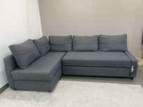 Sofa cama de 3 lugares com chaise longue ikea