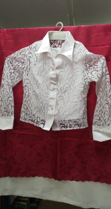 Блузка для девочки в школу на 7 лет