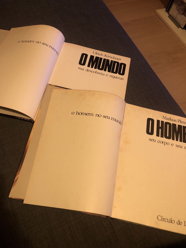 Livros “O Mundo” e “o Homem”