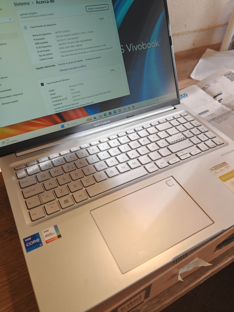 Portátil ASUS Vivobook F1605ZA I7-1255U- 16GB Ram, 1TB SSD 16"