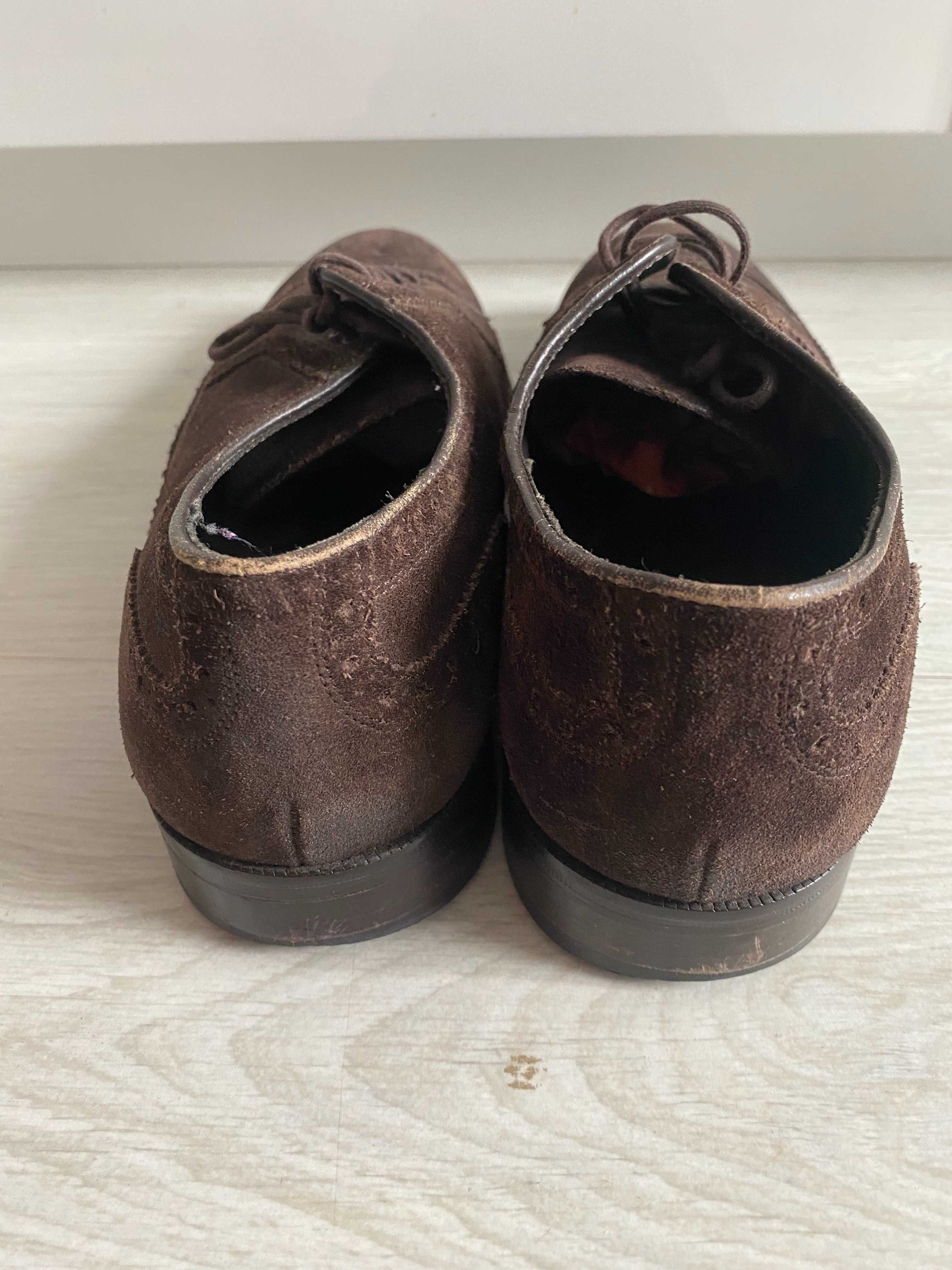 Замшевые туфли Massimo Dutti