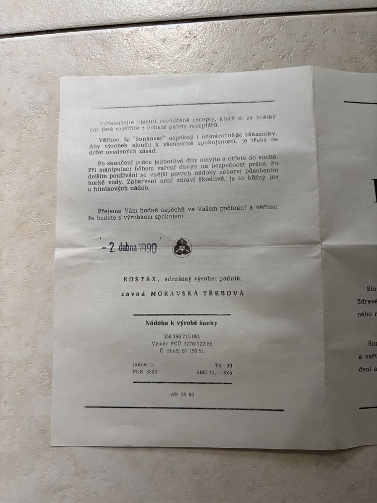 Czechosłowacka maszynka do wyrobu szynki stan idealny