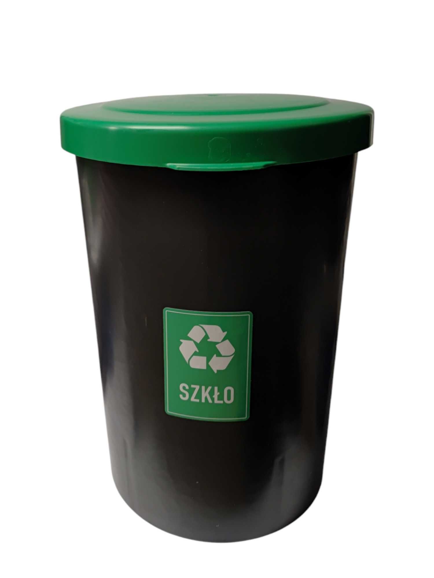 55l POJEMNIK  PLASTIKOWY KOSZ zielony do segregacji odpadów