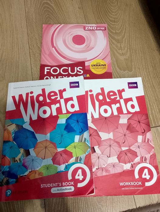 Комплект книг Wider world 4 + Focus on exam B1+