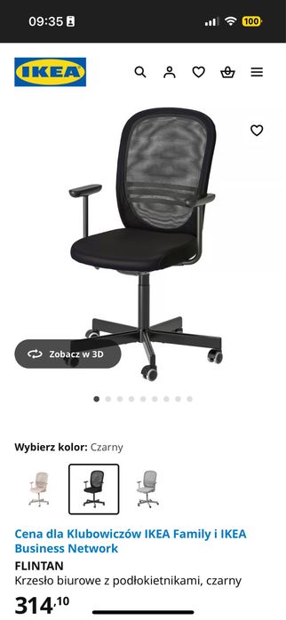 Krzesło do biurka ikea