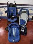 Carrinho de Bebé Trio PreNatal com Alcofa, Ovo e Isofix
