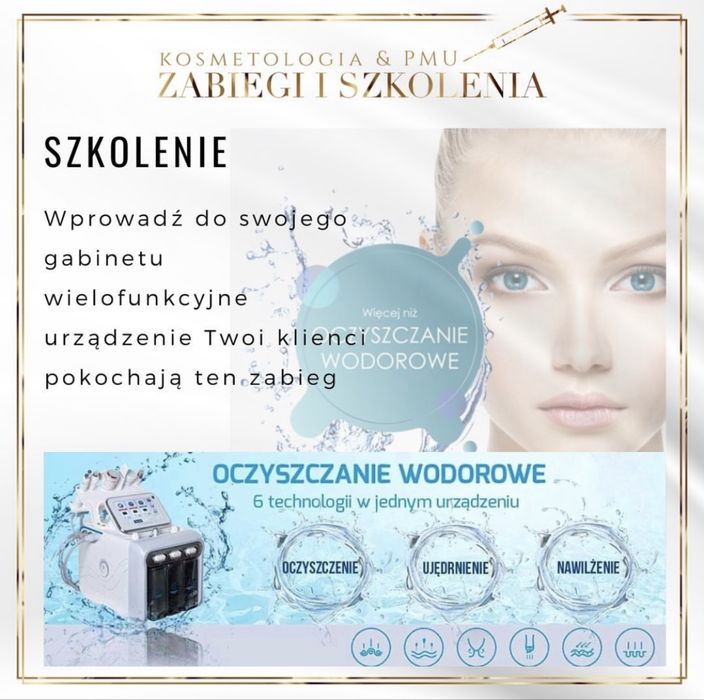 Szkolenie oczyszczanie wodorowe, szkolenia kosmetologia