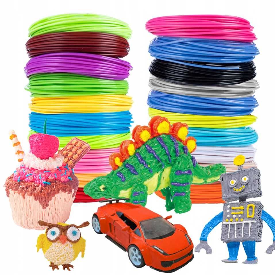 MAGICZNY DŁUGOPIS 3D Dla Dzieci Drukarka 3 D PEN Wkłady 30 Metrów
