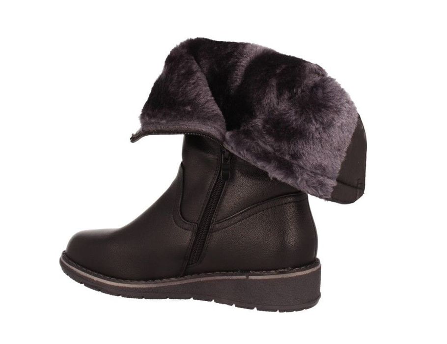 Kozaki damskie wysokie ocieplane na suwak 1328 rozm. 41