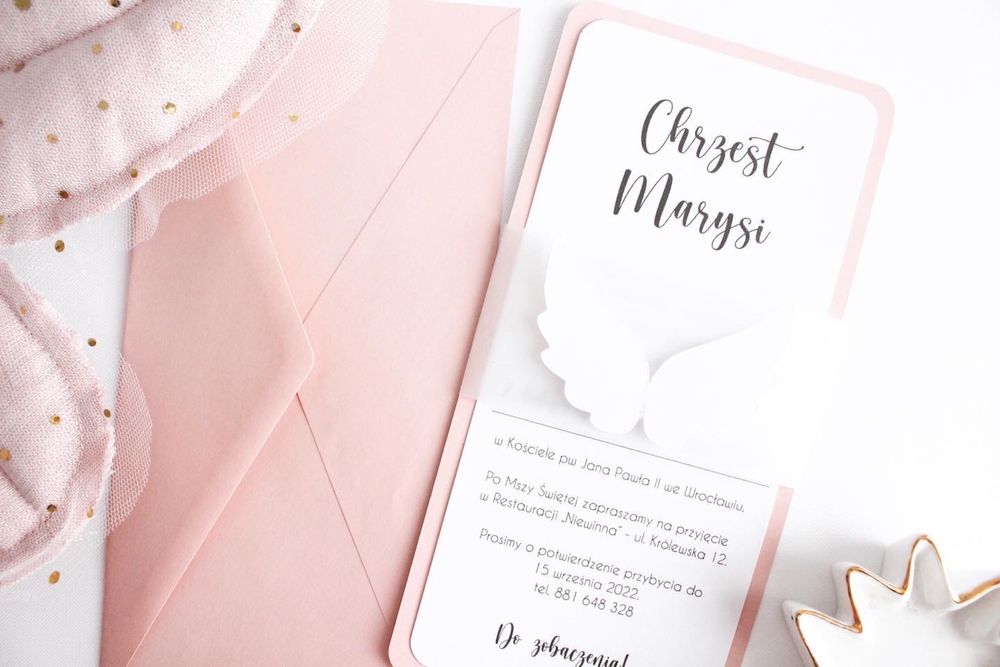Zaproszenia na chrzest chrzciny urodzinowe urodziny roczek komunię