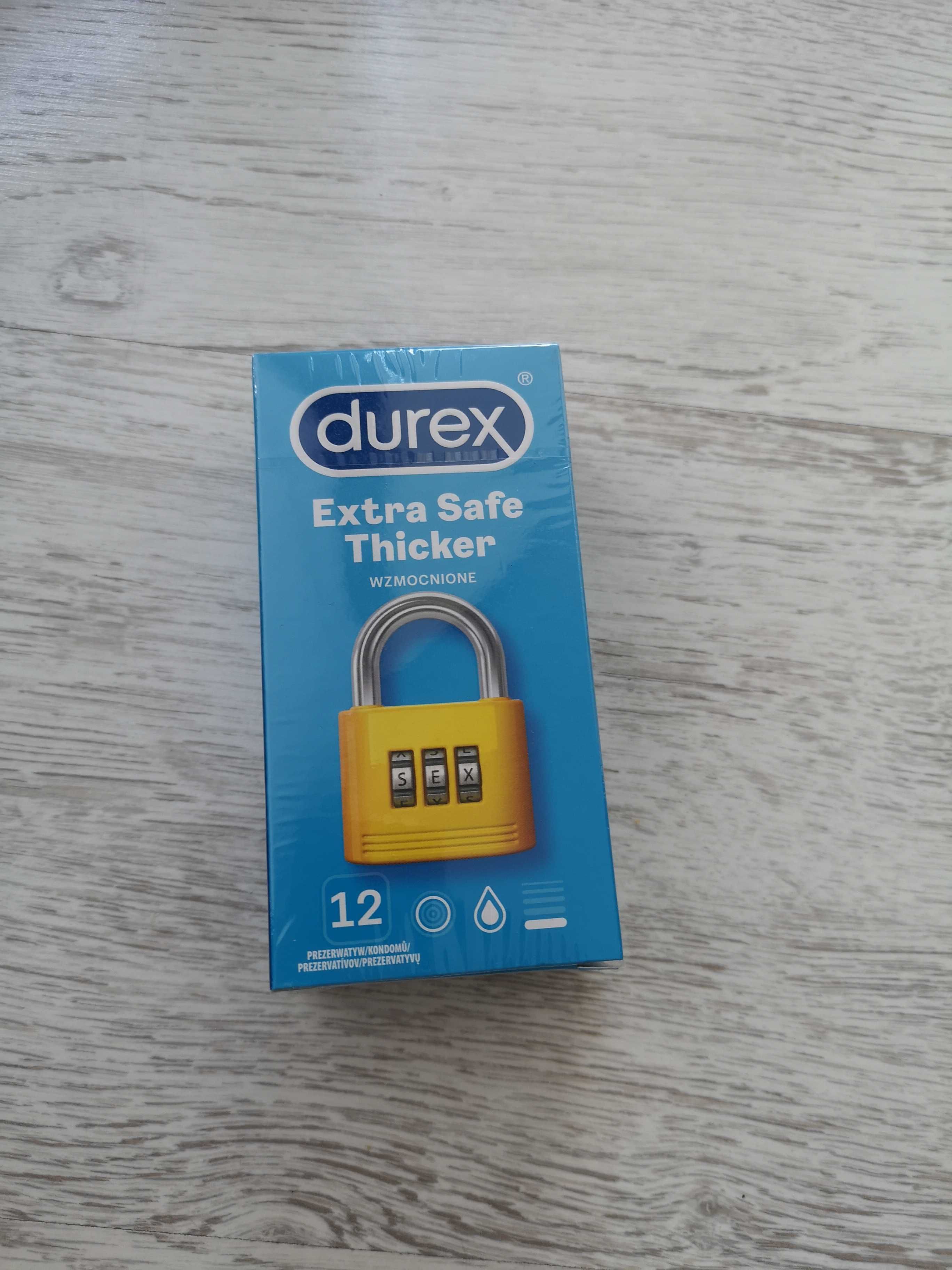 DUREX EXTRA SAFE THICKER prezerwatywy 12 szt.
