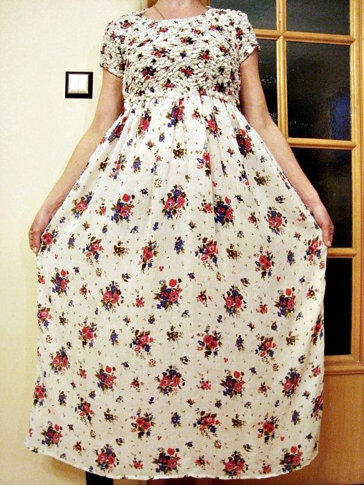Śliczna,przewiewna MAXI sukienka indyjska na Lato-M