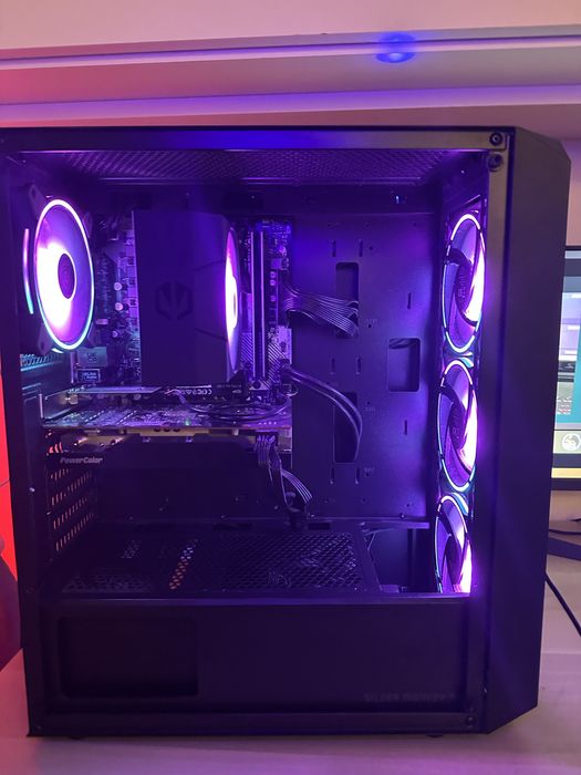 Komputer gamingowy Ryzen 5 5500 + RX 6600 + monitor 180 Hz