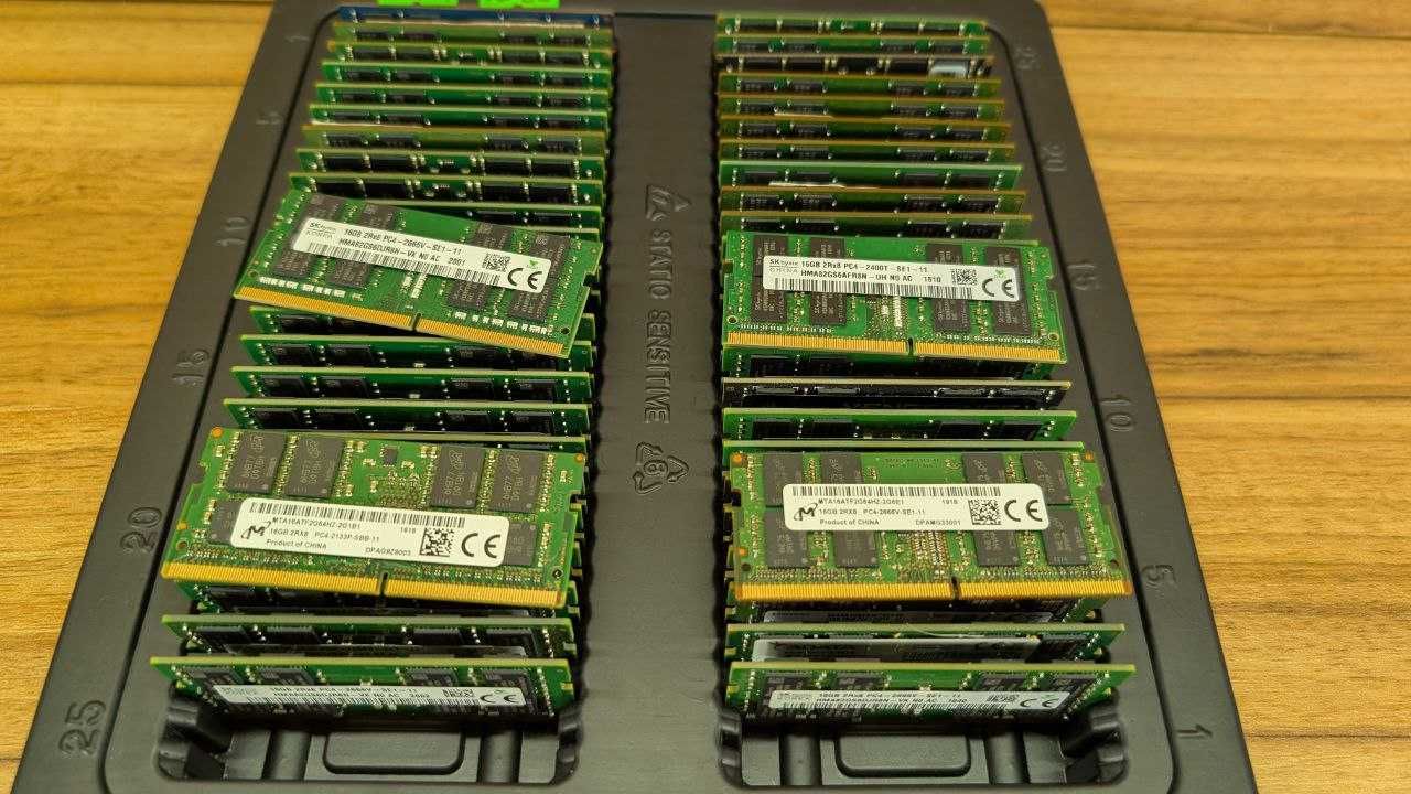 Оперативна пам`ять ноутбук SODIMM DDR4 16GB 2133|2400|2666|
