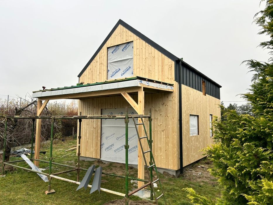 Całoroczny domek letniskowy na zgłoszenie 5x7 stodoła