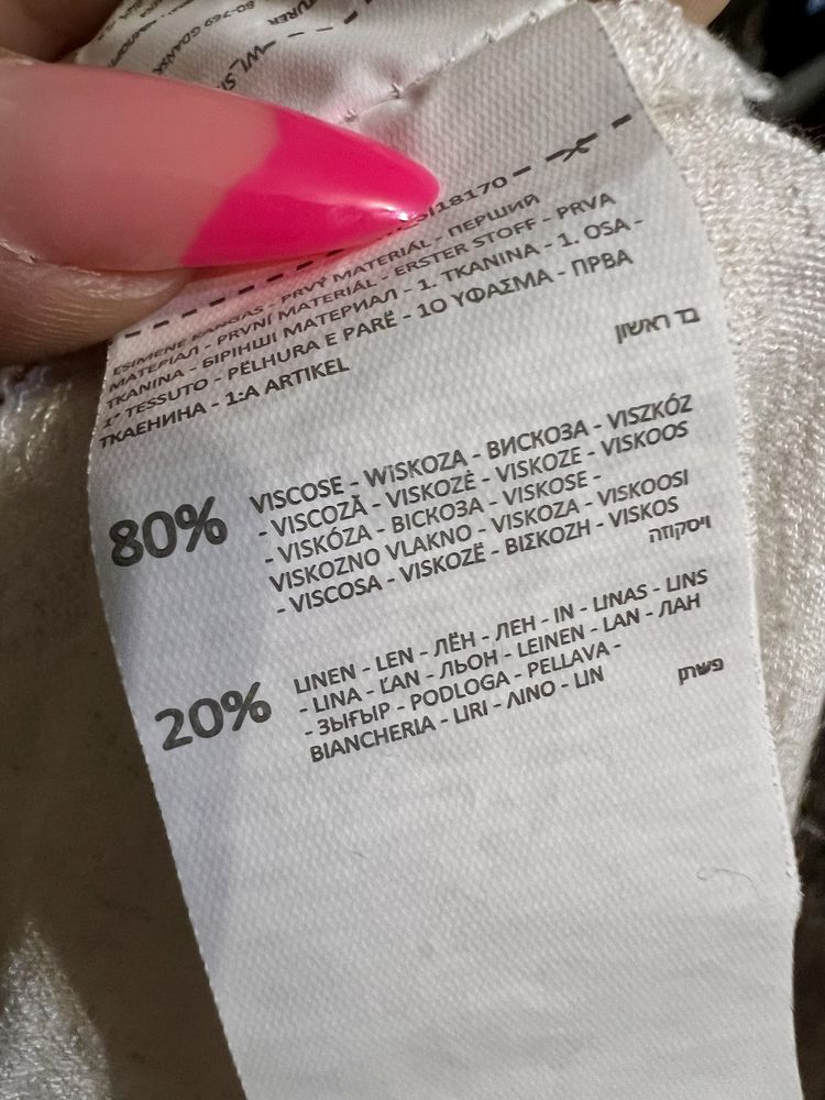 Sukienka na lato Sinsay XXL beżowa luźna