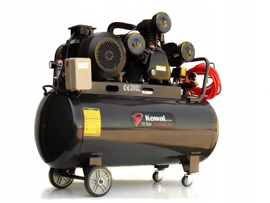 12 Bar KOMPRESOR k21 olejowy tłokowy 200L sprężarka pompa powietrza
