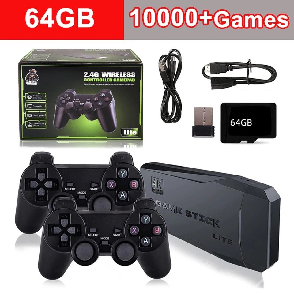 Игровая приставка M8 64gb Mini Game Stick 4K HDMI