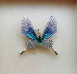 Broszka Cudowny Kolorowy Motyl Butterfly Ozdoba Prezent Przypinka
