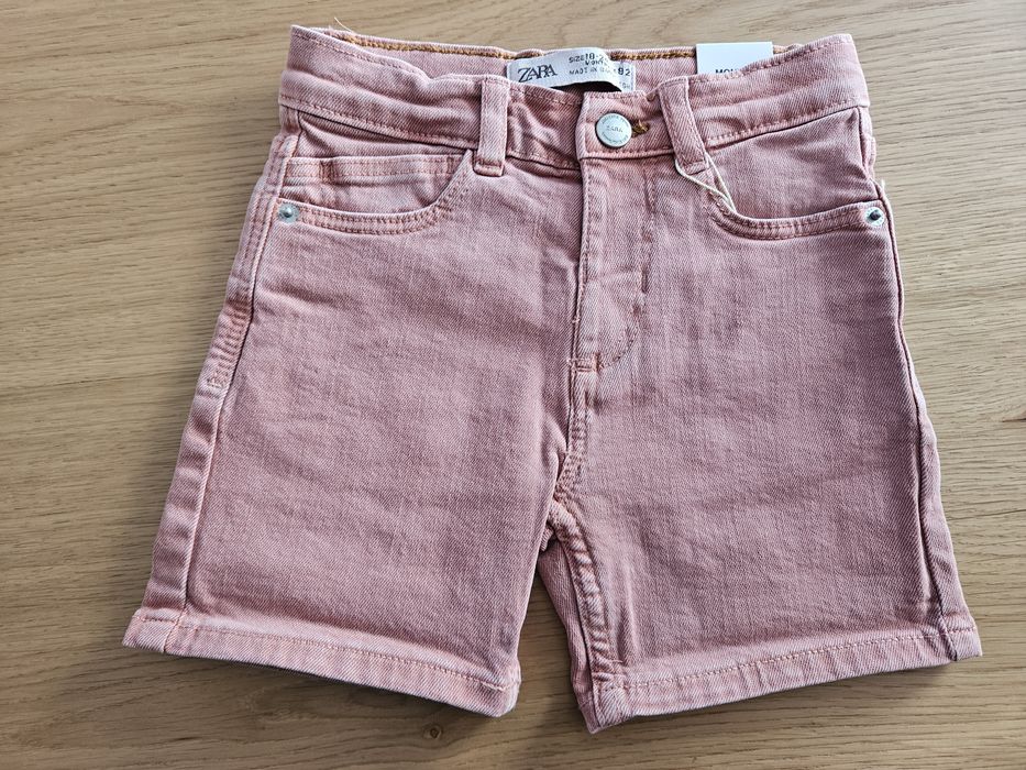 Zara krótkie spodenki jeansowe