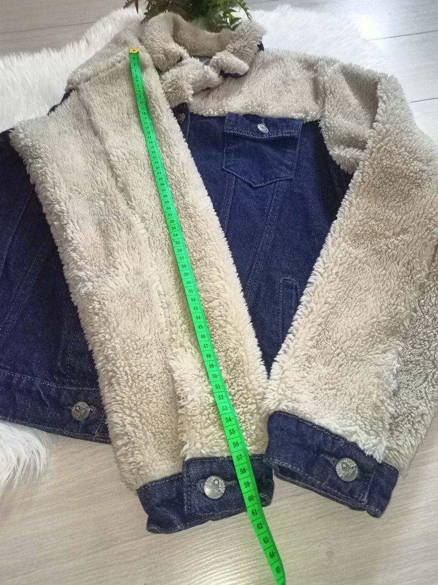 Джинсовая куртка Тедди размер S