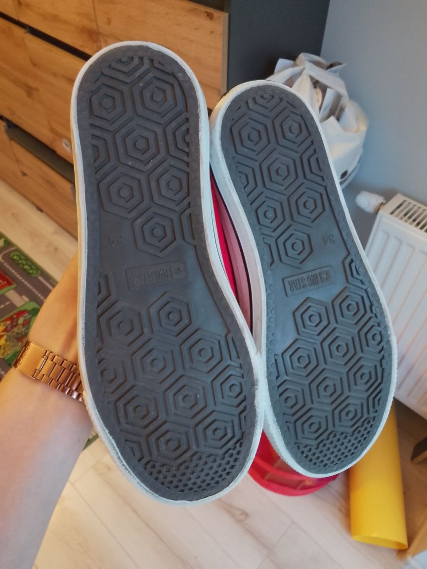 Trampki dziecięce Big star czerwone 34